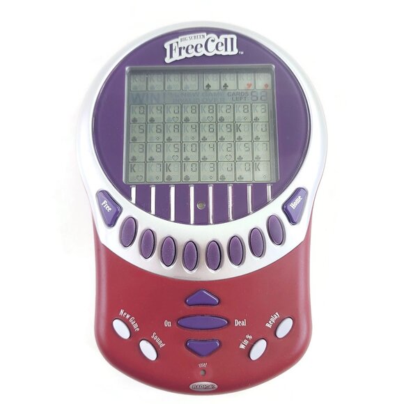 Radica Big Screen Free Cell Solitaire Handheld Electronic Game Auto Illuminated - Picture 1 of 10